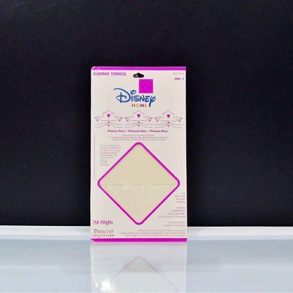 Vintage Disney Home Sliding Stencil Princess Rose EZ Quilting Pattern Wrights